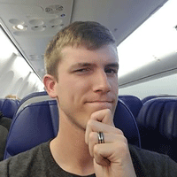 Sam Huckaby making a thinking face